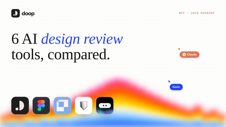 6 AI design review tools compared: Doop, Impeccable, Figma, Paper, Pen and Google Stitch on the doop.design cover